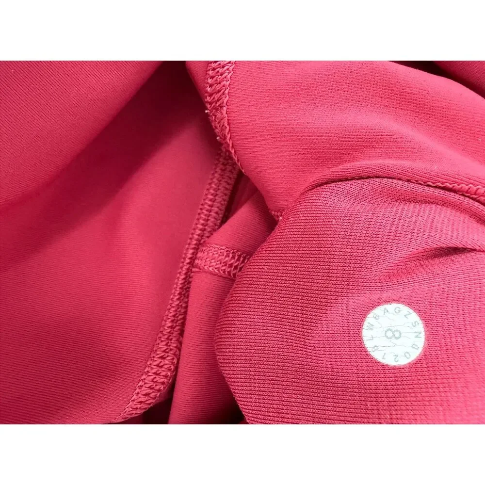 Lululemon Red Leggings Size 8 Yoga Gym Activewear Athletic Tights